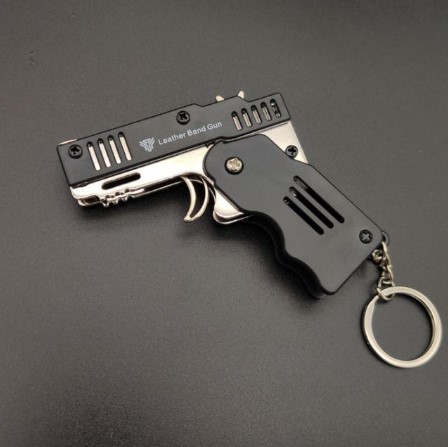 Pistola Plegable Lanza Elásticos 6 Tiros