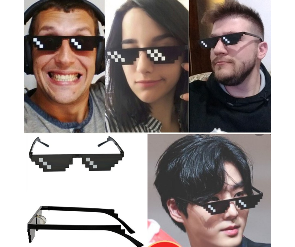 Lentes Pixelados 8 Bit