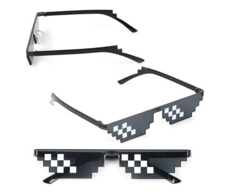 Lentes Pixelados 8 Bit