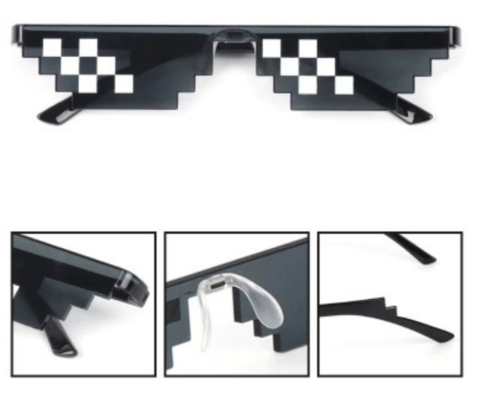 Lentes Pixelados 8 Bit