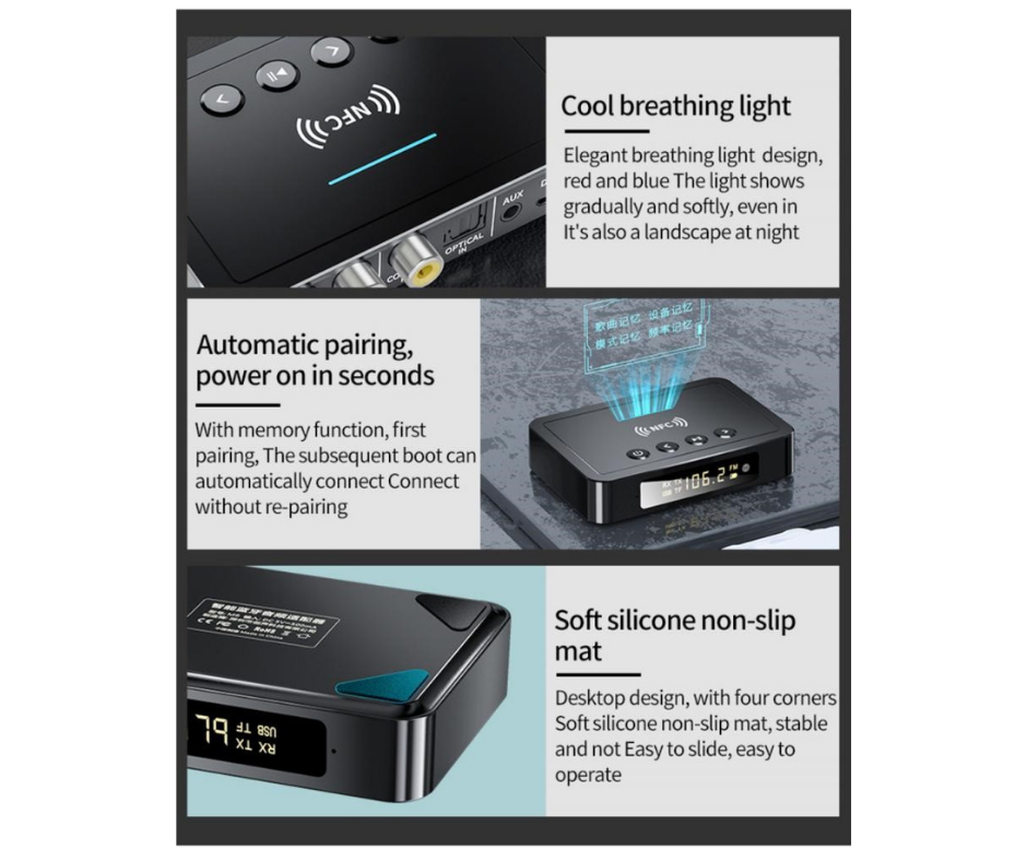 Adaptador Bluetooth Multifunción con NFC