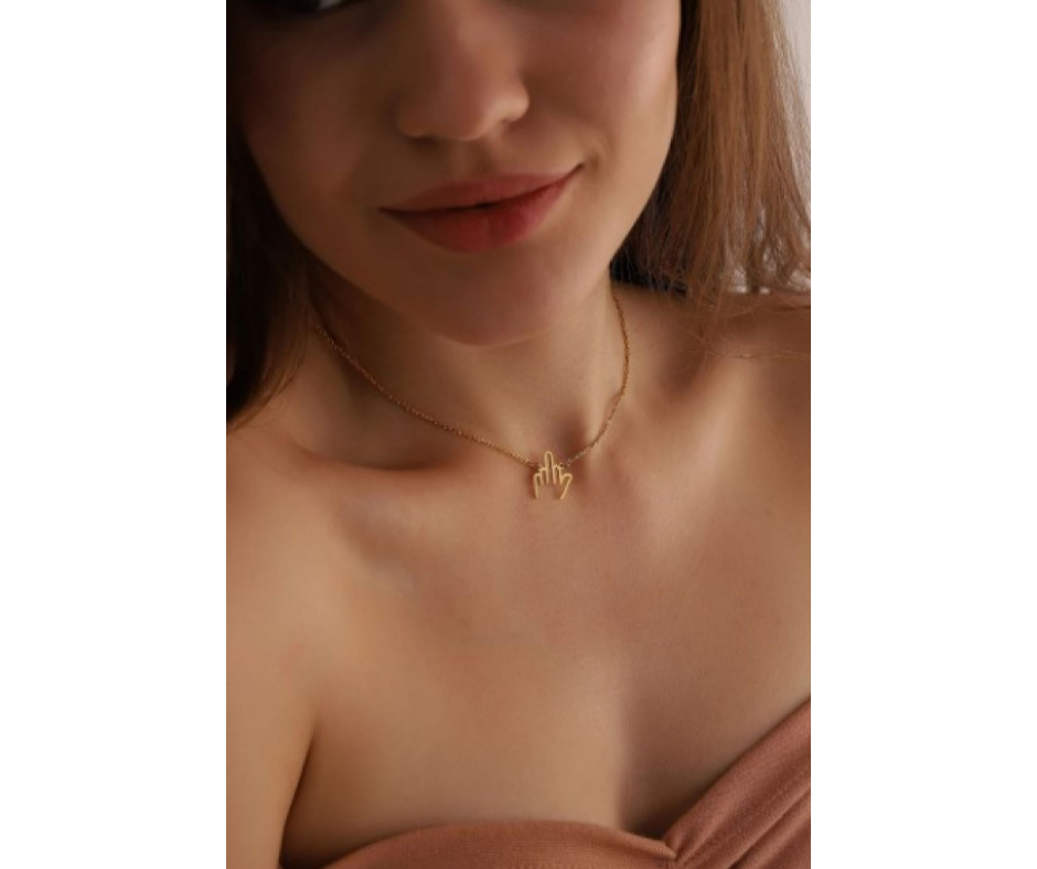 Collar con Gesto Irreverente