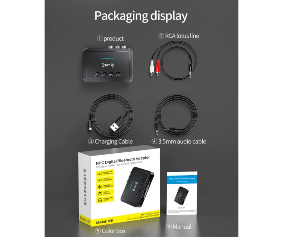 Adaptador Bluetooth Multifunción con NFC
