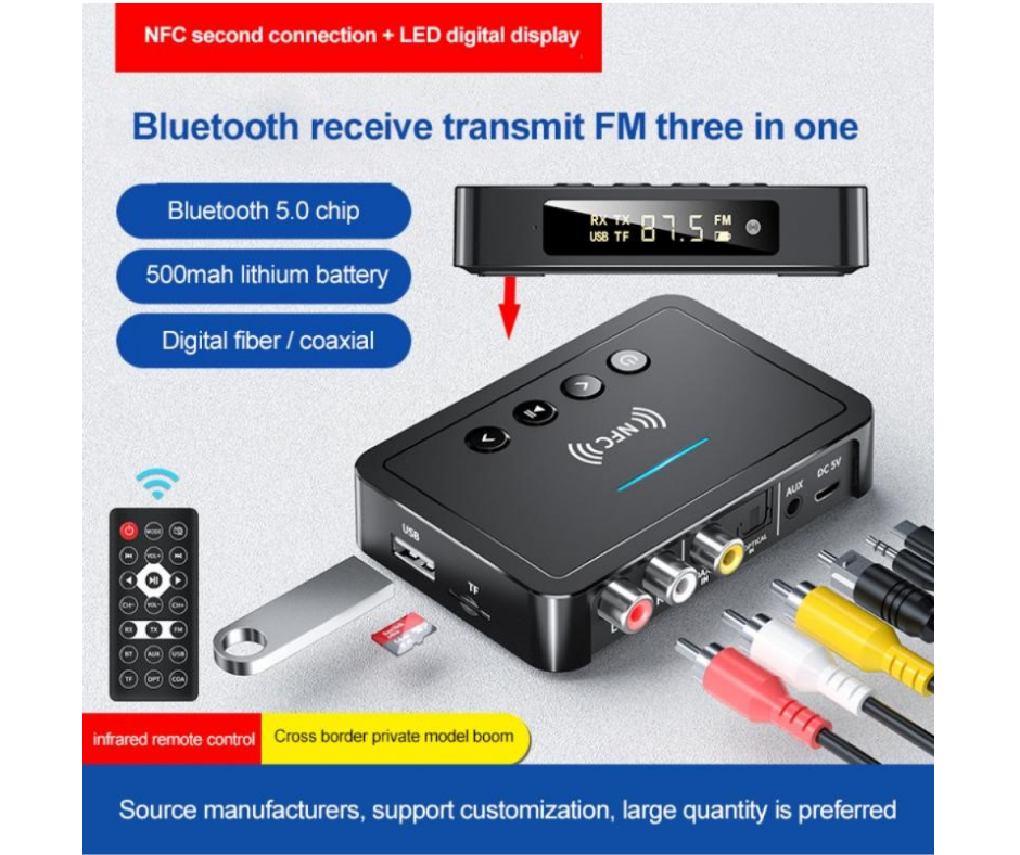 Adaptador Bluetooth Multifunción con NFC