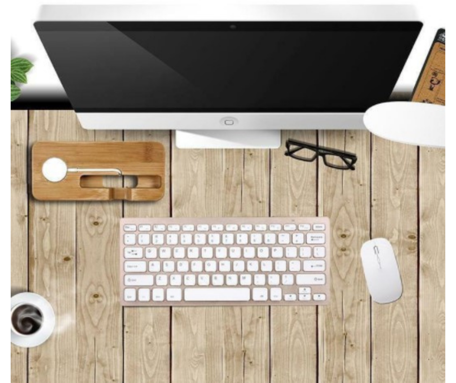 Soporte de Bambú 2 en 1 Apple Watch + iPhone
