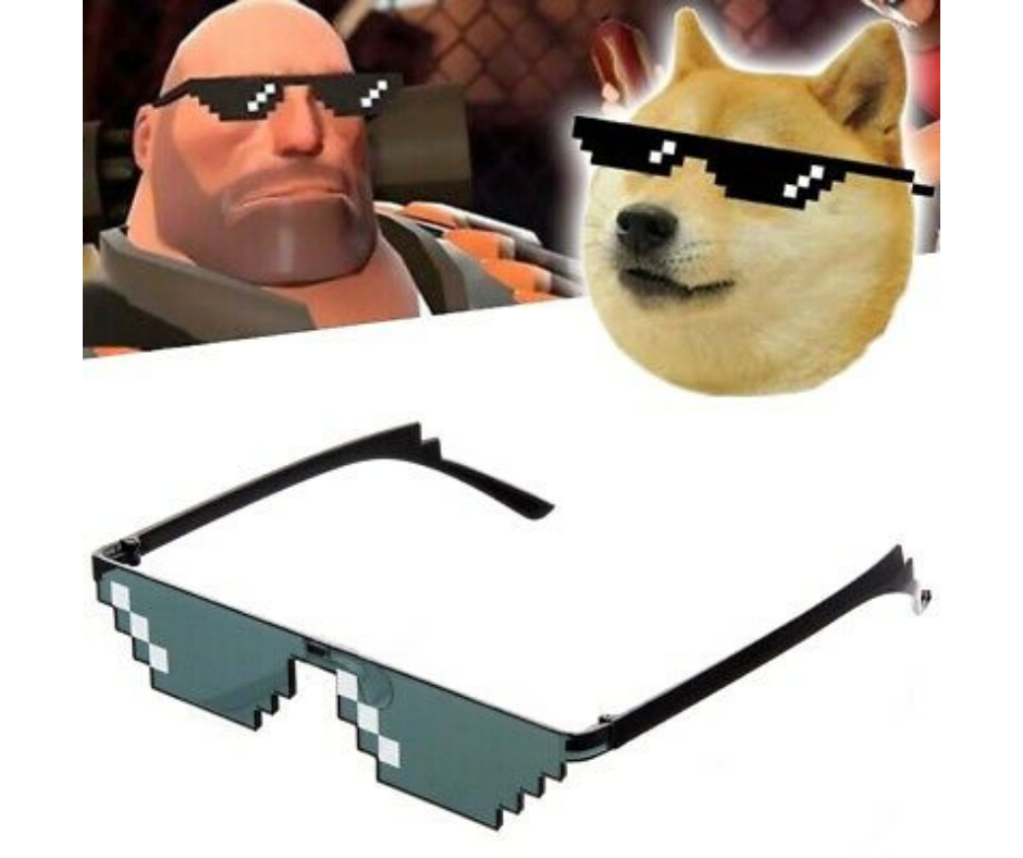Lentes Pixelados 8 Bit