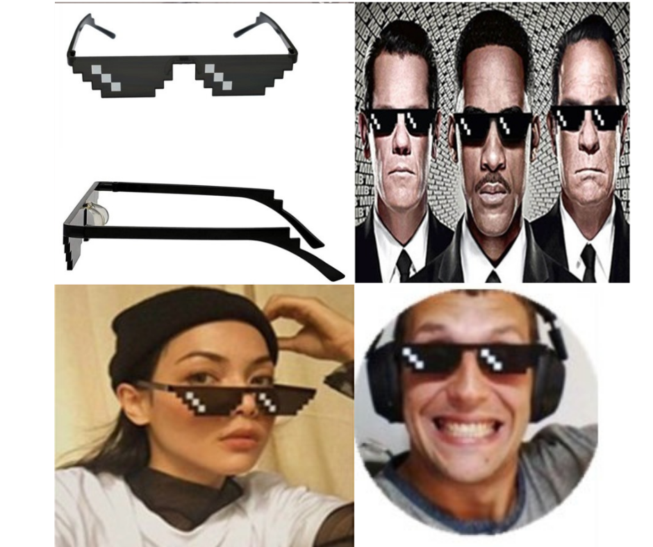 Lentes Pixelados 8 Bit