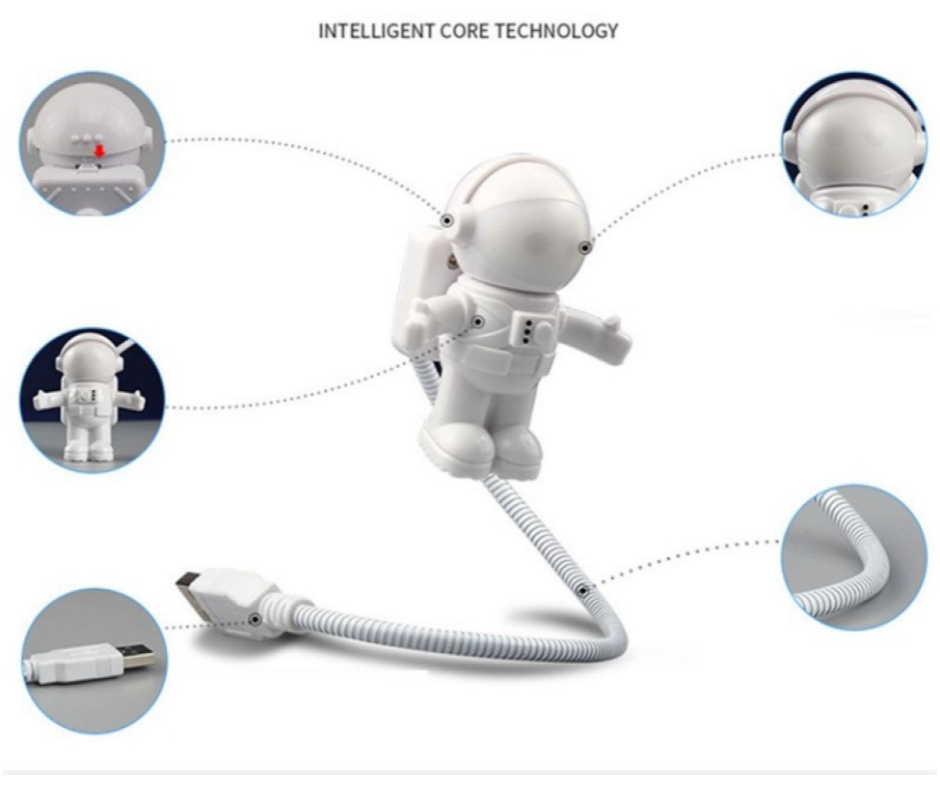 Luz LED Astronauta USB