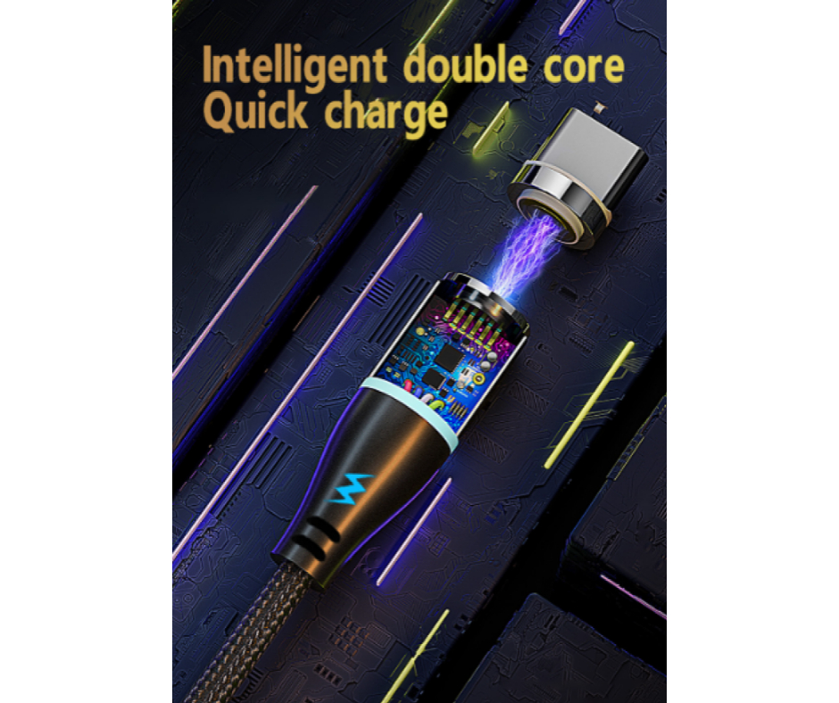 Cable USB Magnético 5A + 3 Enchufes